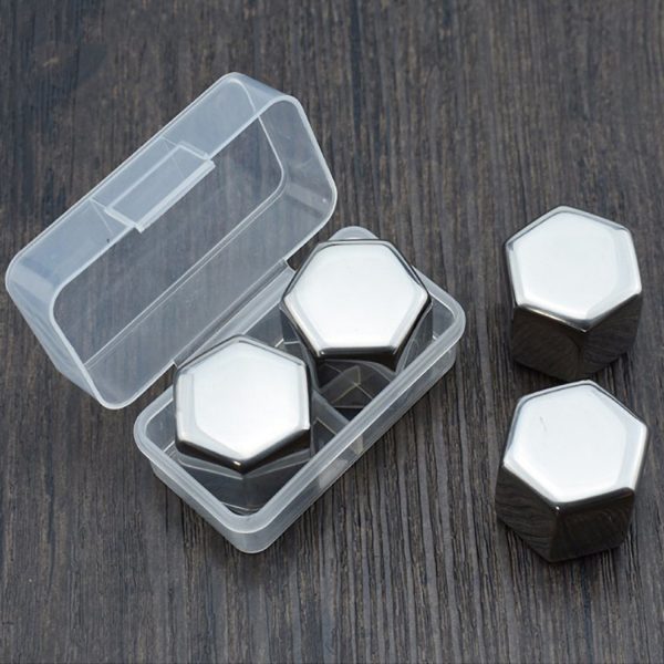 Hexagon Shaped Ice Cubes with Box